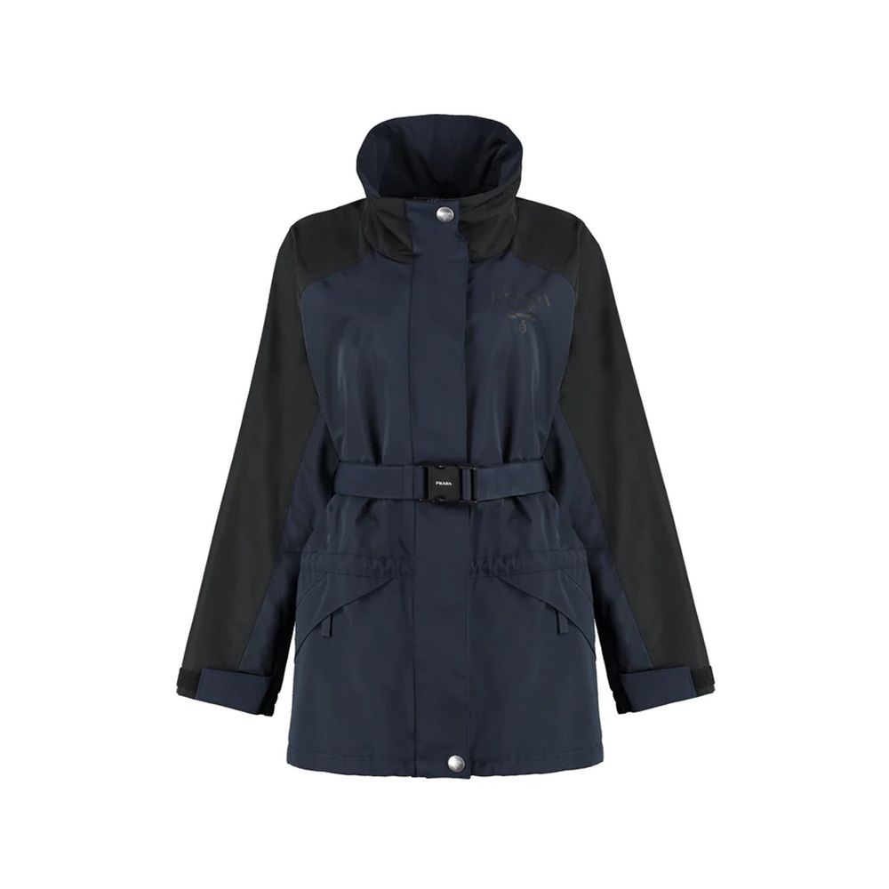 Giacca in Poliammide Blu Prada