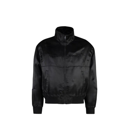 Veste en soie noire Saint Laurent