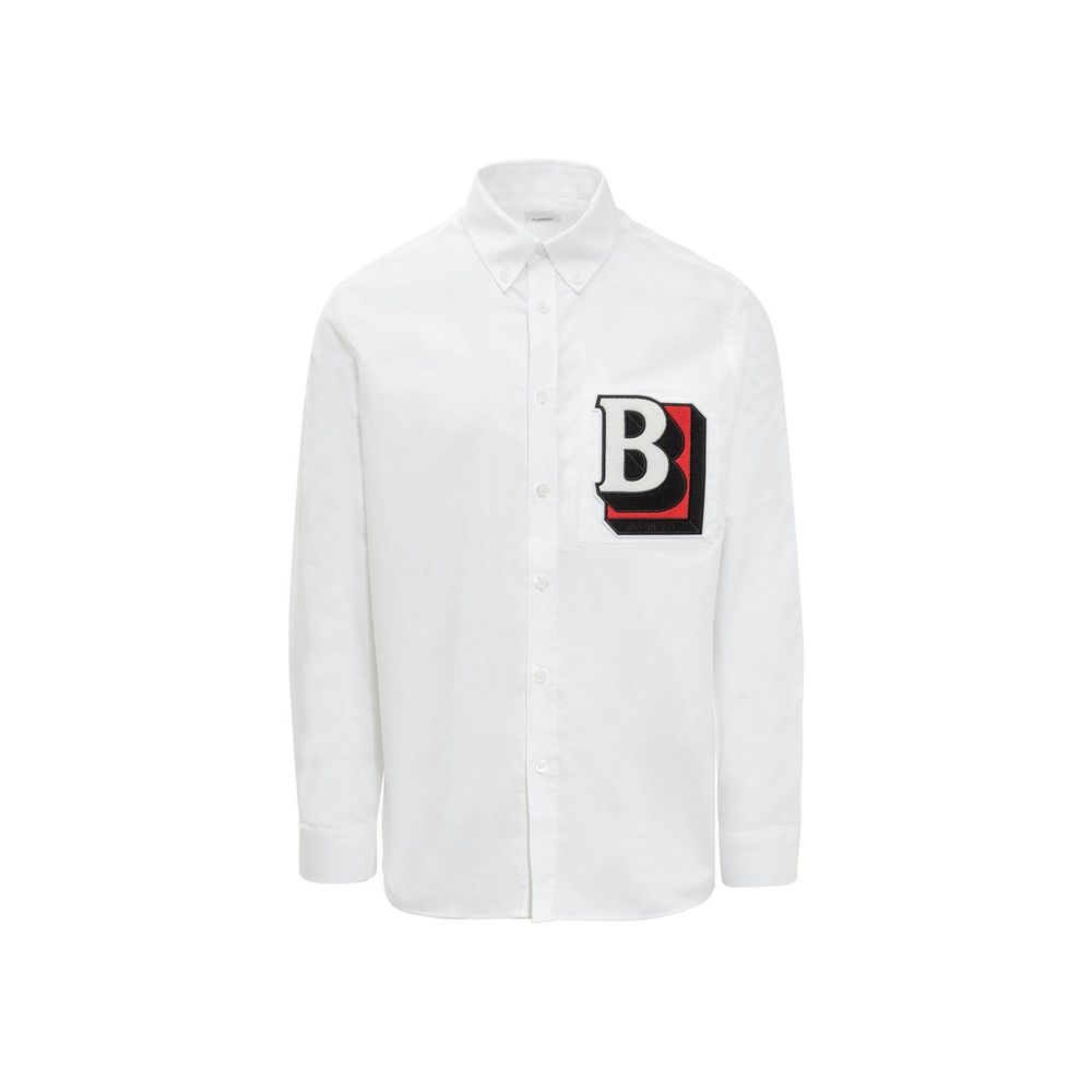 Chemise en coton blanc Burberry