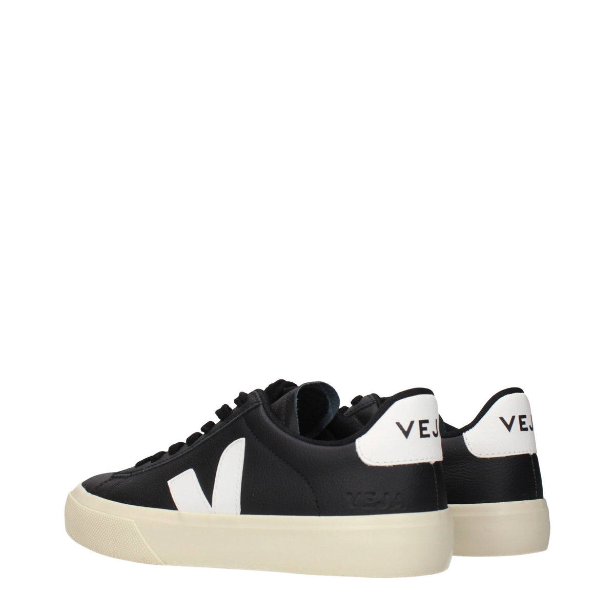 Baskets basses Veja en cuir noir