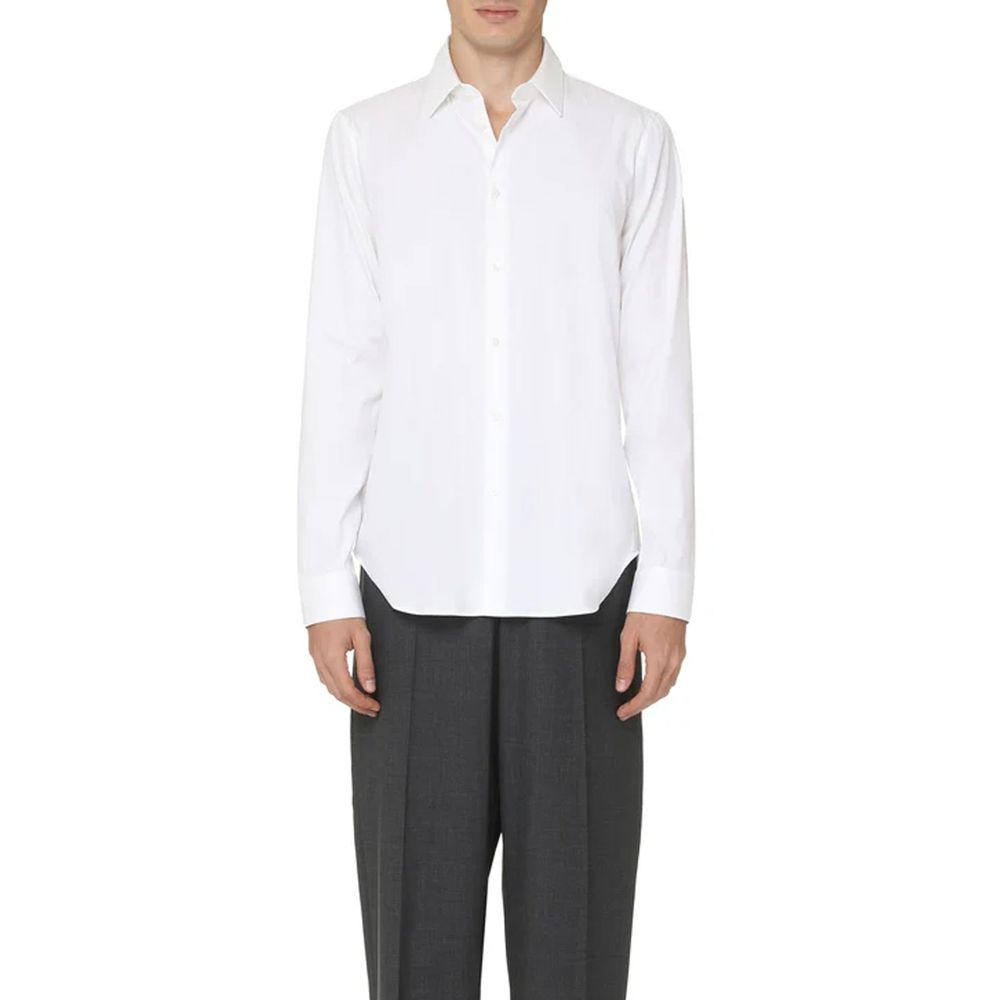Chemise habillée en coton blanc Gucci