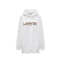 Sweat-shirt en coton blanc Lanvin