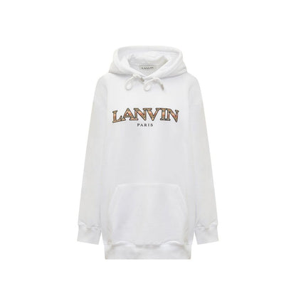 Sweat-shirt en coton blanc Lanvin