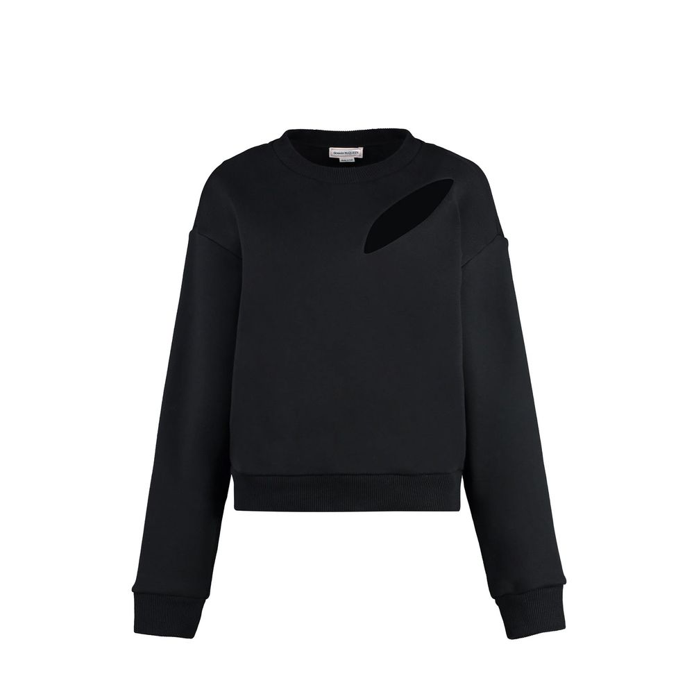 Felpa Alexander McQueen in cotone nero