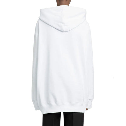 Sweat-shirt en coton blanc Lanvin