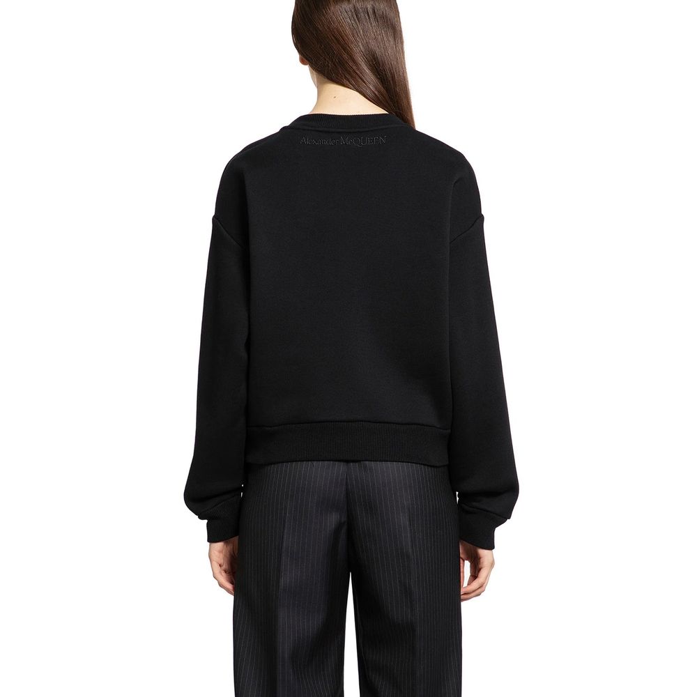 Felpa Alexander McQueen in cotone nero