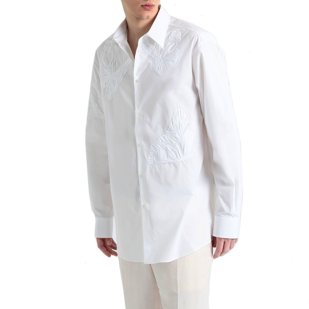 Valentino Garavani White Cotton Dress Shirt