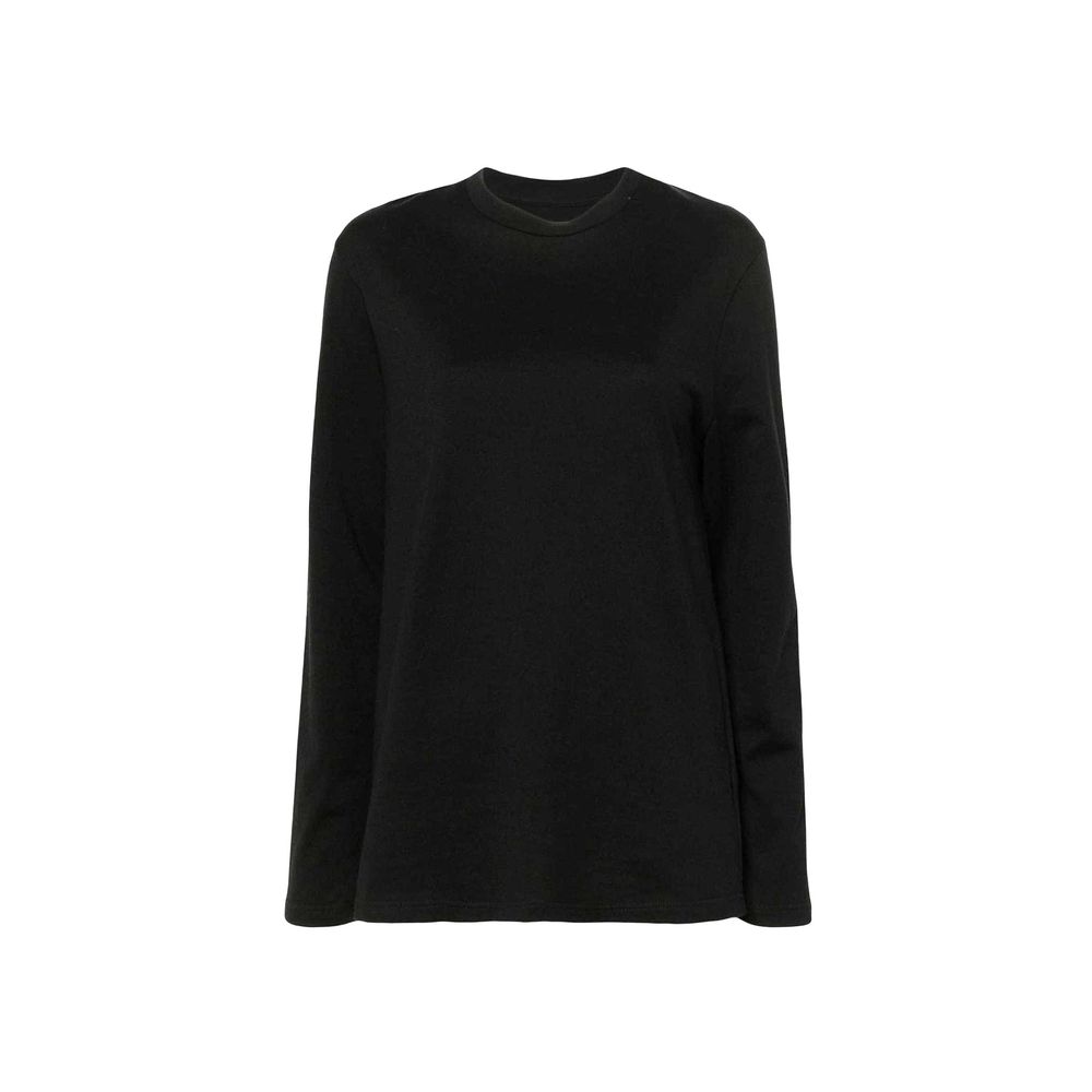 T-shirt en coton noir Jil Sander
