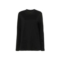 T-shirt en coton noir Jil Sander