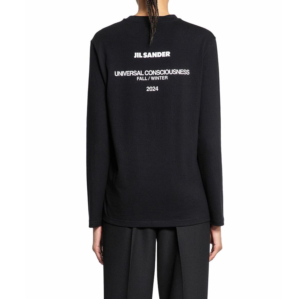 Jil Sander Black Cotton T-Shirt