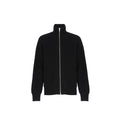 Jil Sander Black Alpaca Leather Cardigan