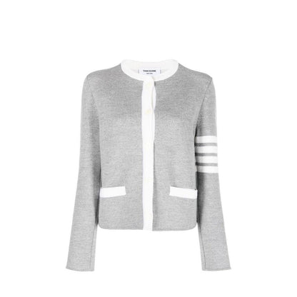 Cardigan en laine gris Thom Browne