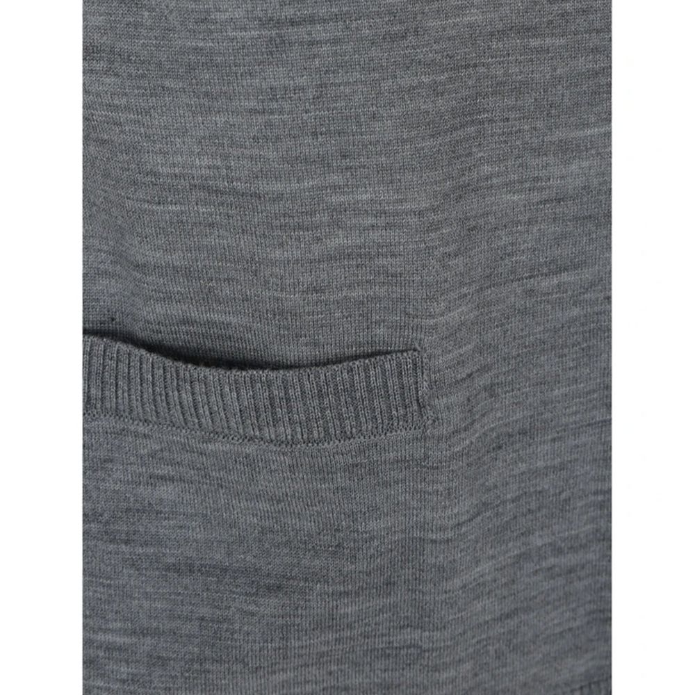 Cardigan Thom Browne grigio in lana vergine