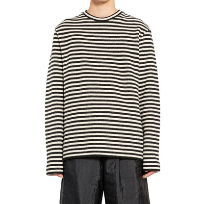 T-shirt Jil Sander blanc en laine à manches longues