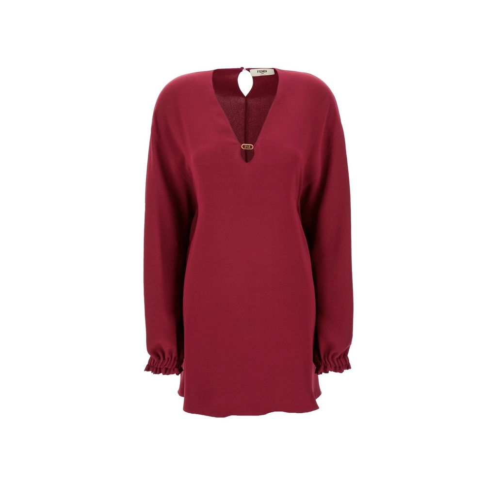 Abito casual Fendi in seta viola