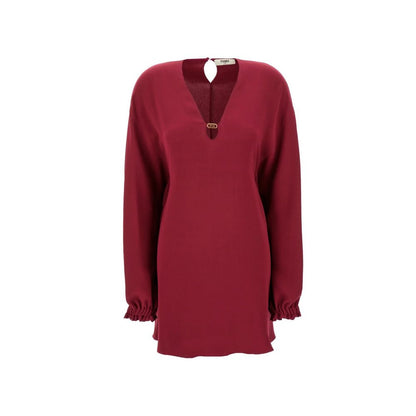 Abito casual Fendi in seta viola