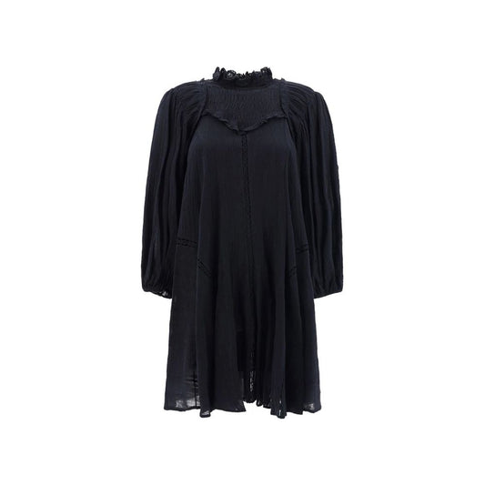 Isabel Marant Étoile Vestito Casual Nero in Cotone