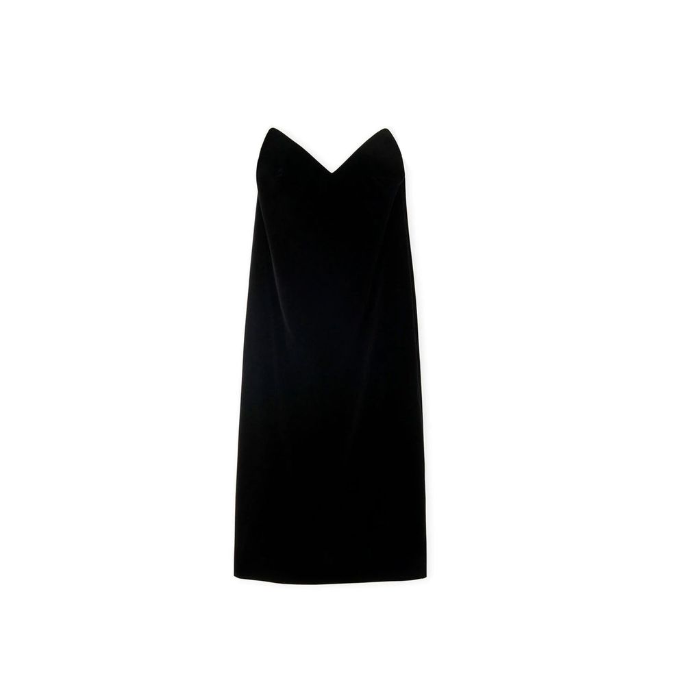 Robe de cocktail noire en coton Loewe