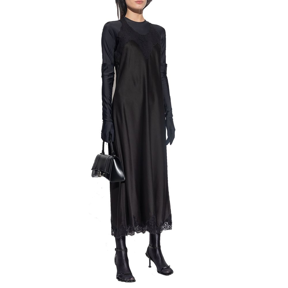 Abito casual in acetato nero Balenciaga