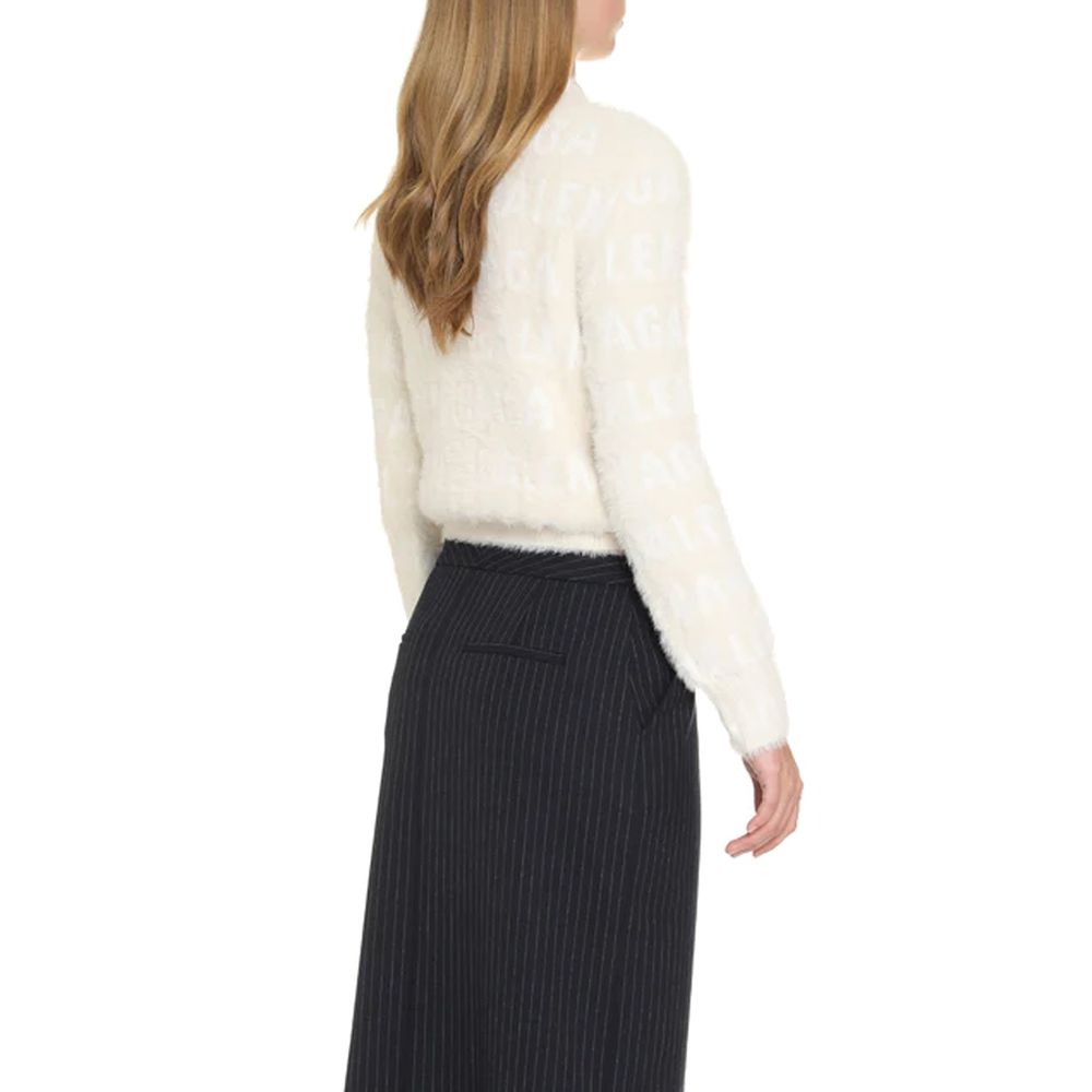 Maglione Balenciaga in elastan bianco