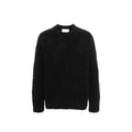 Jil Sander Black Alpaca Leather Sweatshirt