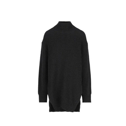 Col roulé en laine noire Jil Sander