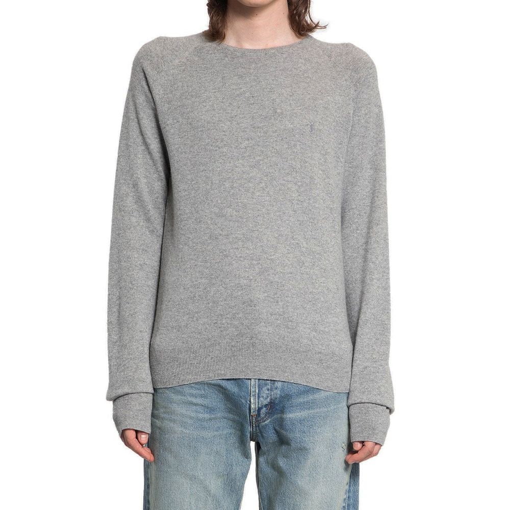 Maglione grigio in cashmere Saint Laurent
