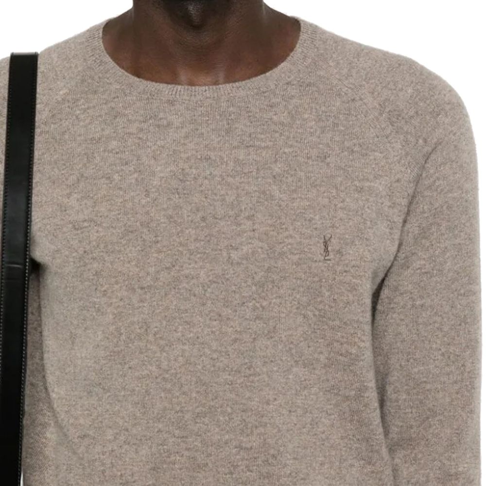 Maglione Saint Laurent in cashmere marrone