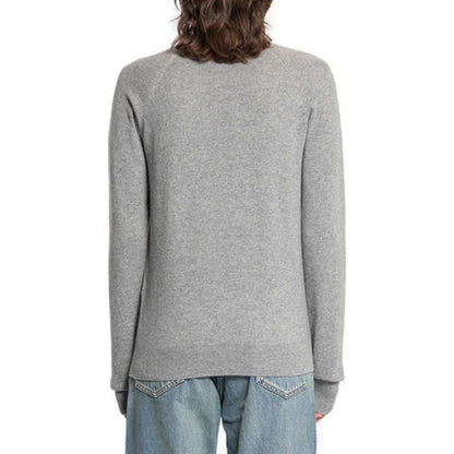 Maglione grigio in cashmere Saint Laurent