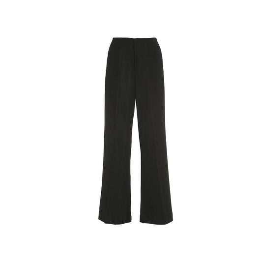 Maison Margiela Pantaloni Casual Neri in Viscosa