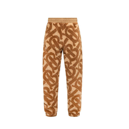 Pantaloni casual Burberry in poliestere marrone