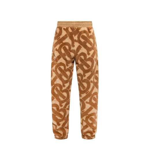 Pantaloni casual Burberry in poliestere marrone