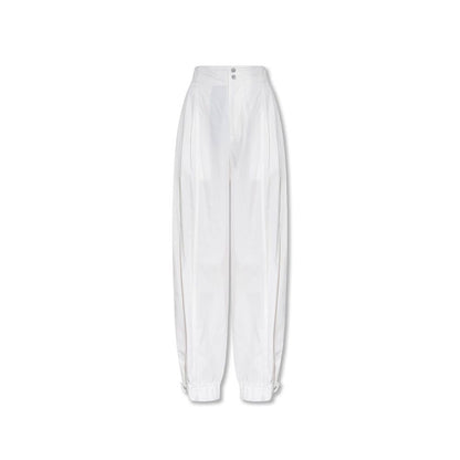 Bottega Veneta Pantaloni Casual in Cotone Bianco