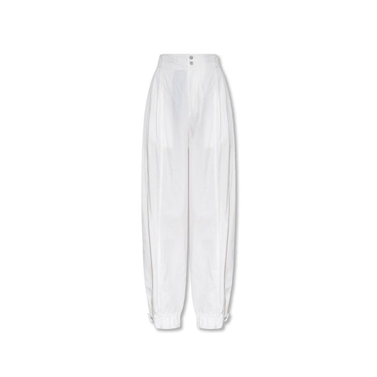 Bottega Veneta Pantaloni Casual in Cotone Bianco