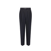 Pantaloni sartoriali Dior in lana nera