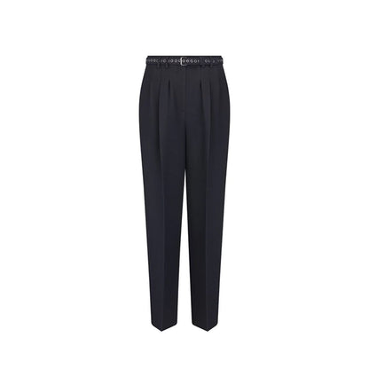 Pantaloni sartoriali Dior in lana nera