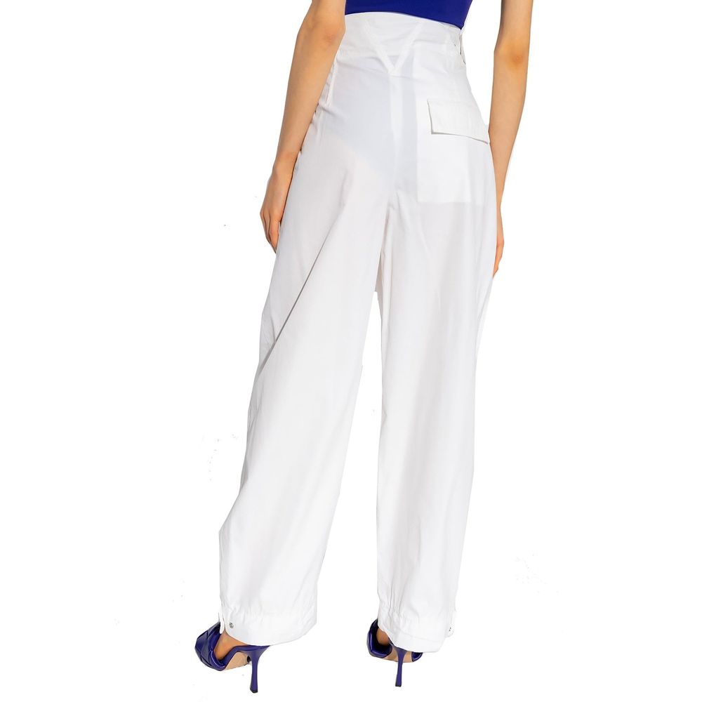 Bottega Veneta Pantaloni Casual in Cotone Bianco