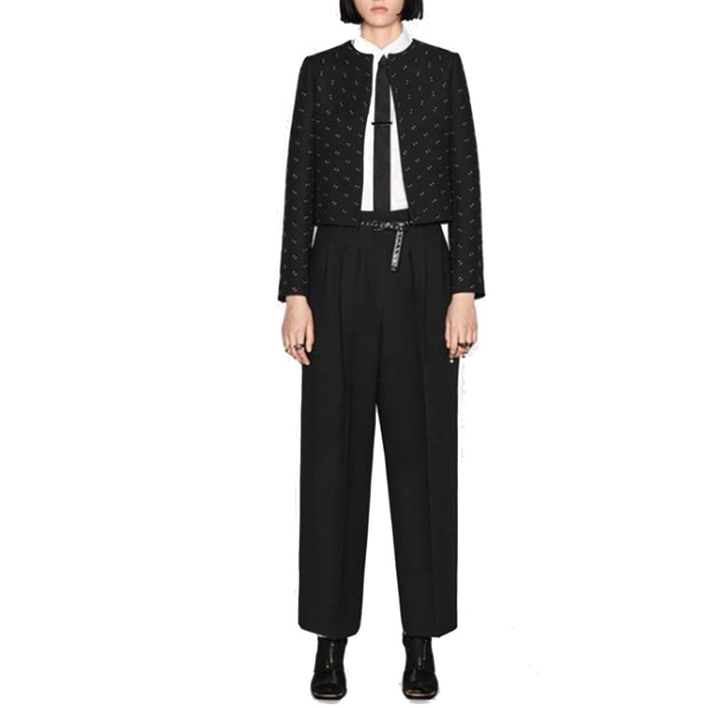 Pantaloni sartoriali Dior in lana nera