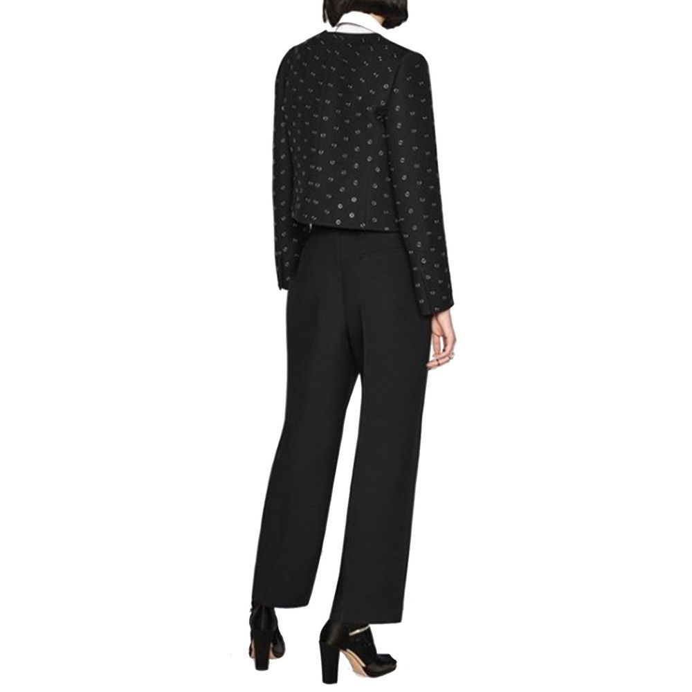 Pantaloni sartoriali Dior in lana nera
