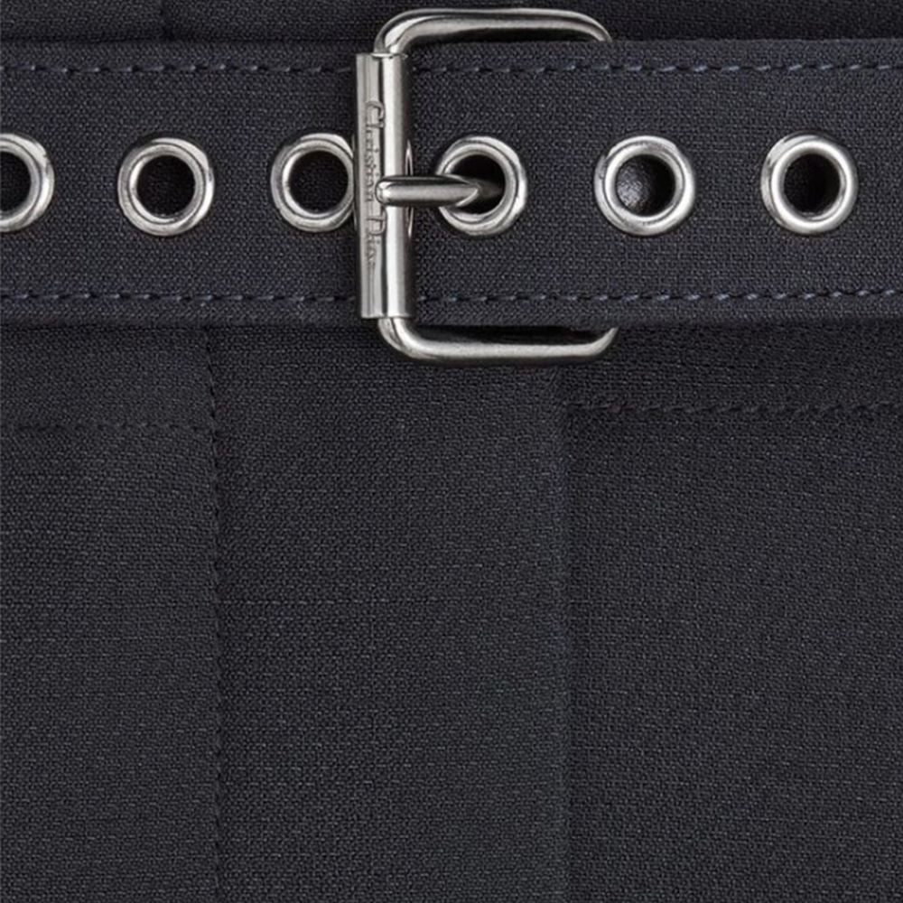 Pantaloni sartoriali Dior in lana nera