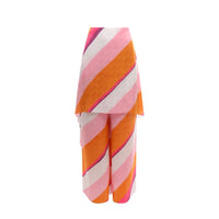 Fendi Pantaloni Casual in Seta Multicolor