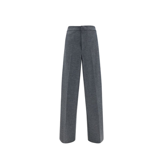 Pantaloni eleganti Jil Sander in lana grigia