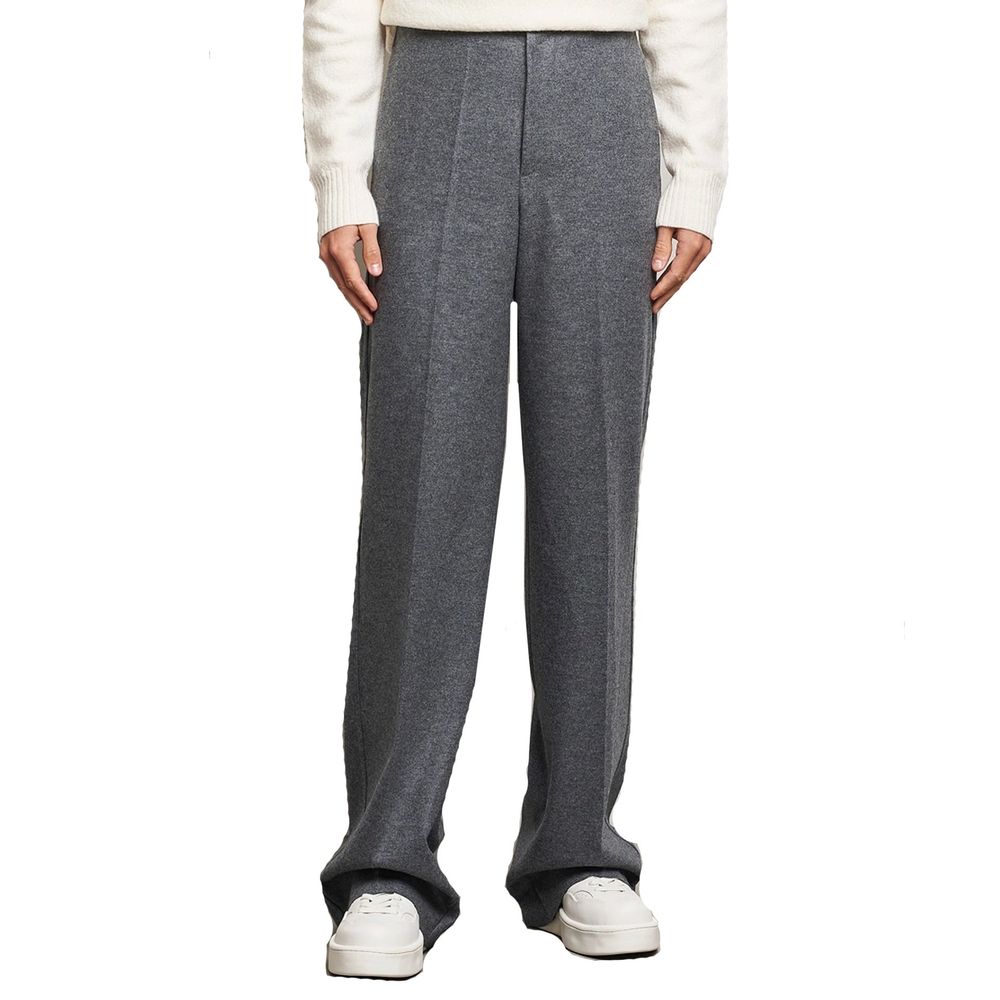 Pantalon habillé en laine grise Jil Sander