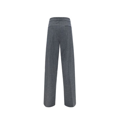 Pantalon habillé en laine grise Jil Sander
