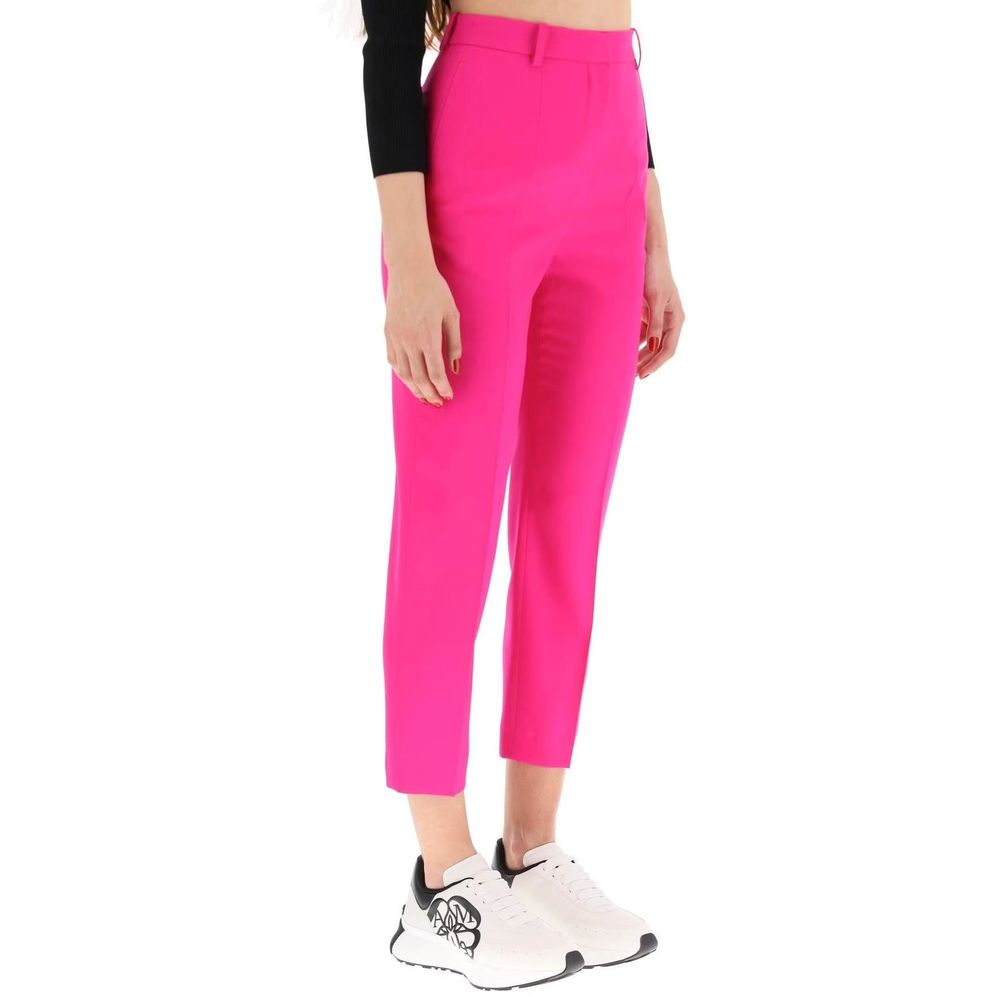 Alexander McQueen Pantaloni casual in lana multicolore