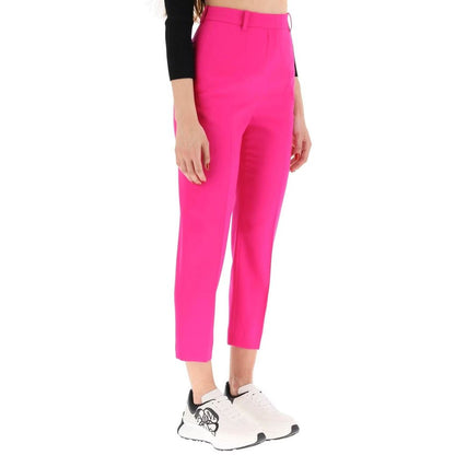 Alexander McQueen Pantaloni casual in lana multicolore