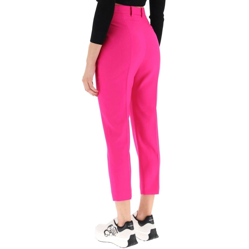 Alexander McQueen Pantaloni casual in lana multicolore