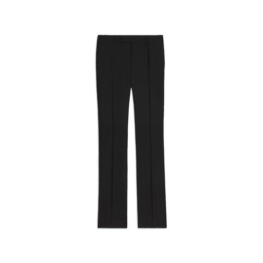 Pantaloni Celine neri in lana svasati