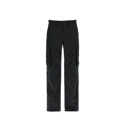 Pantalon cargo Céline noir en coton