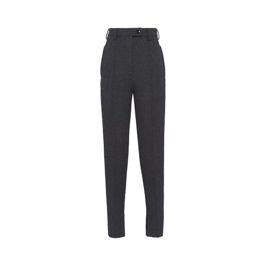 Pantaloni Prada in elastan grigi